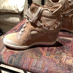 Lightly Worn wedge sneakers